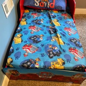 Toddler paw patrol bed
